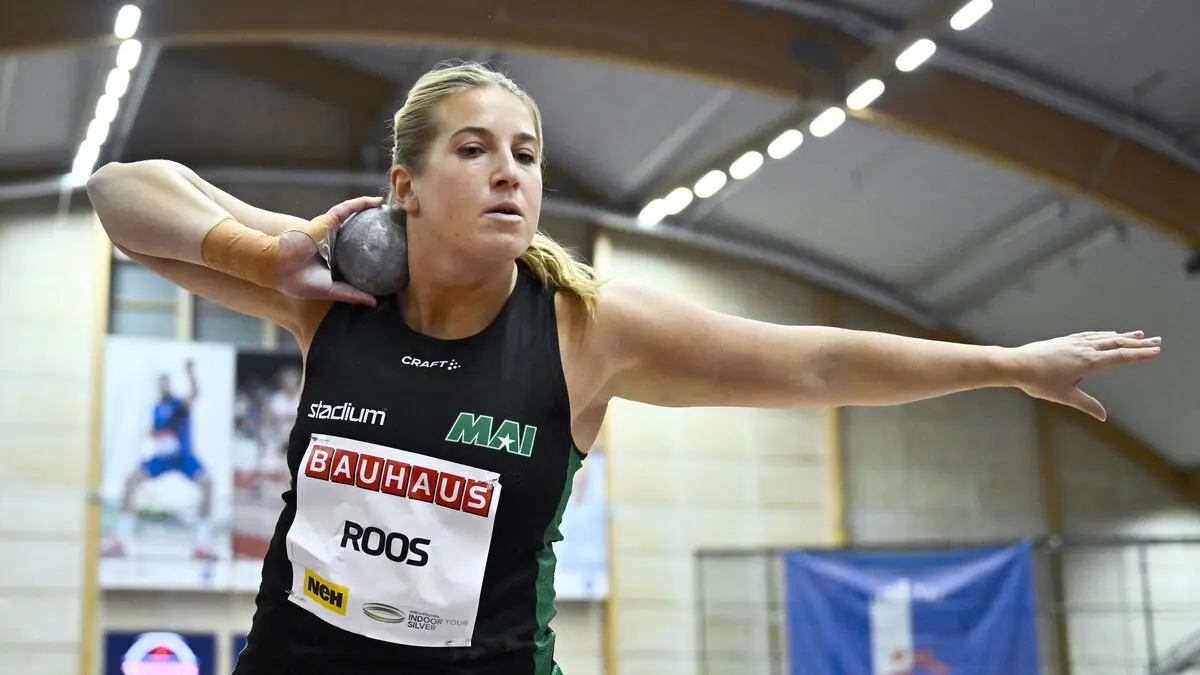 Fanny Roos sets personal indoor shot put record of 19.45 meters ahead of World Cup
