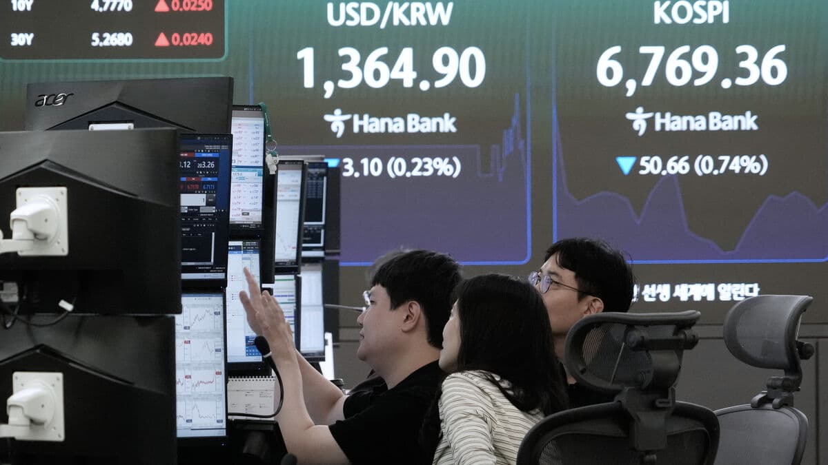 Asian stock markets slip lower after Wall Street decline