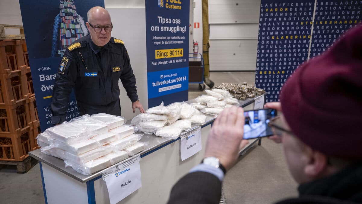 Record seizure of hard drugs, Sweden under extreme smuggling pressure