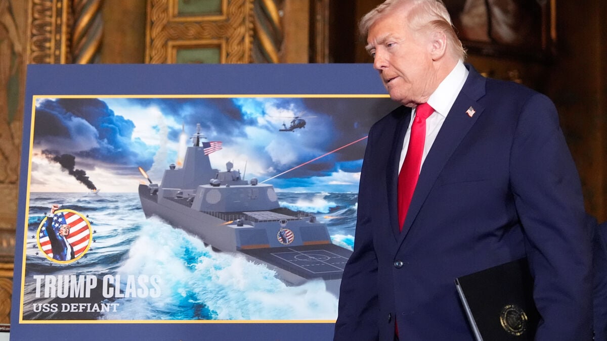 Trump announces new battleship to be named Trump