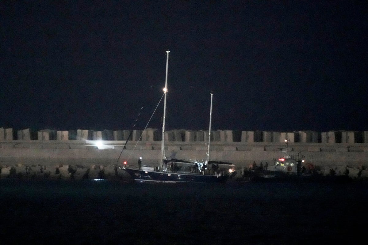 Greta Thunberg's Ship Madleen Arrives in Israel's Ashdod Port