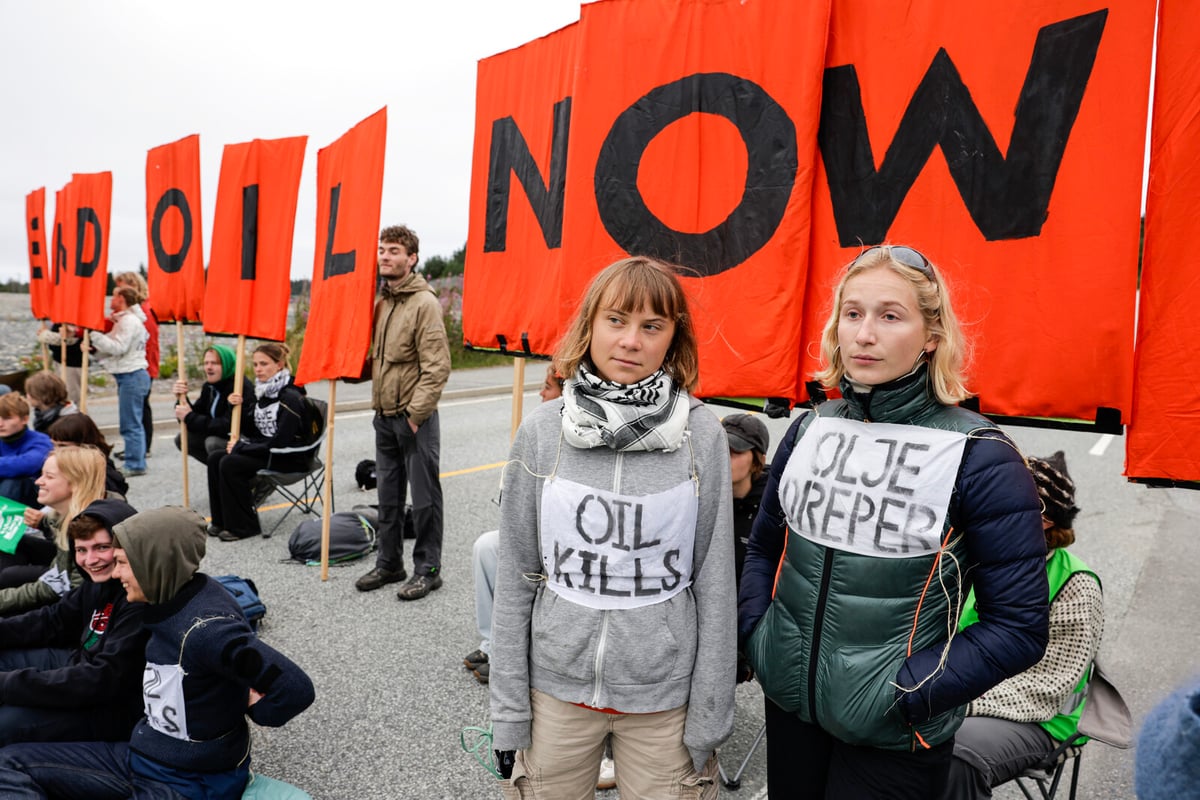 Greta Thunberg Leads Climate Protest at Norway's Largest Refinery