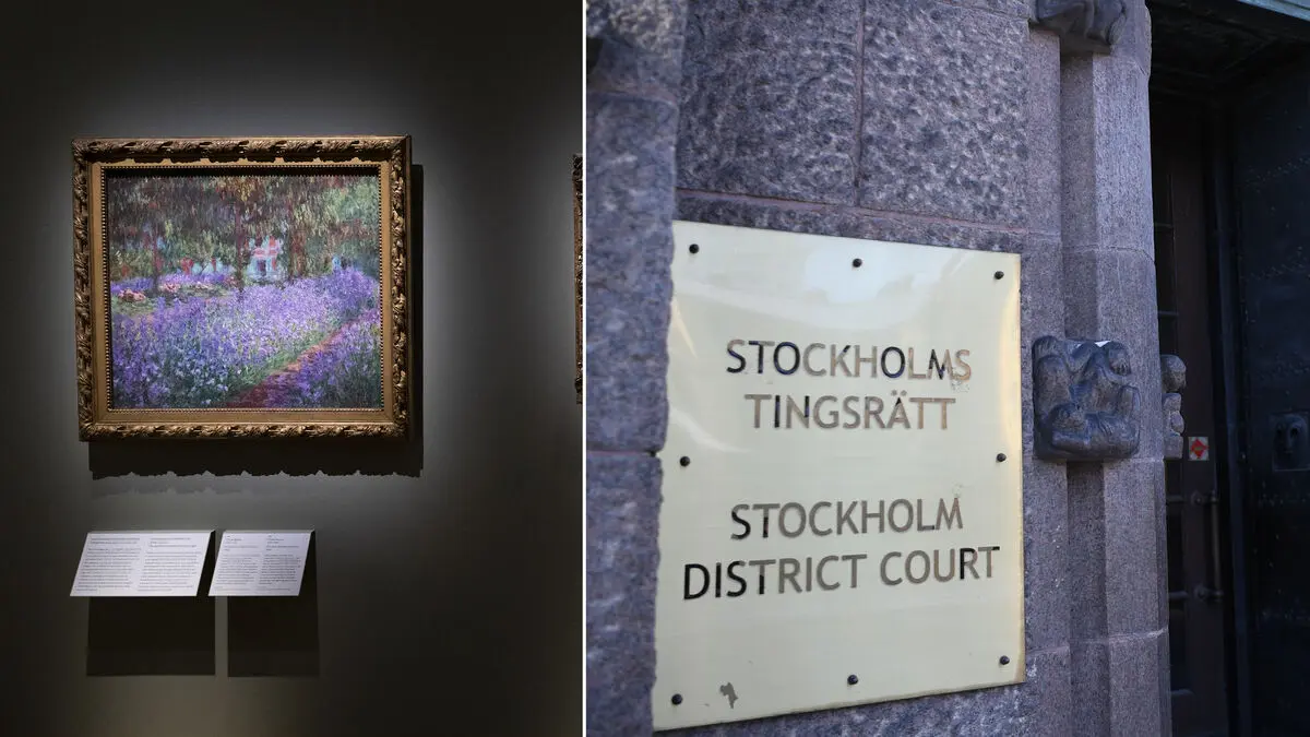 Freed after attack on Monet painting in Stockholm