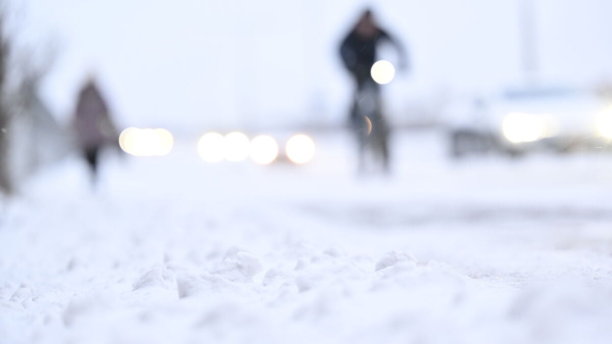 Warning for snowfall in the Stockholm area