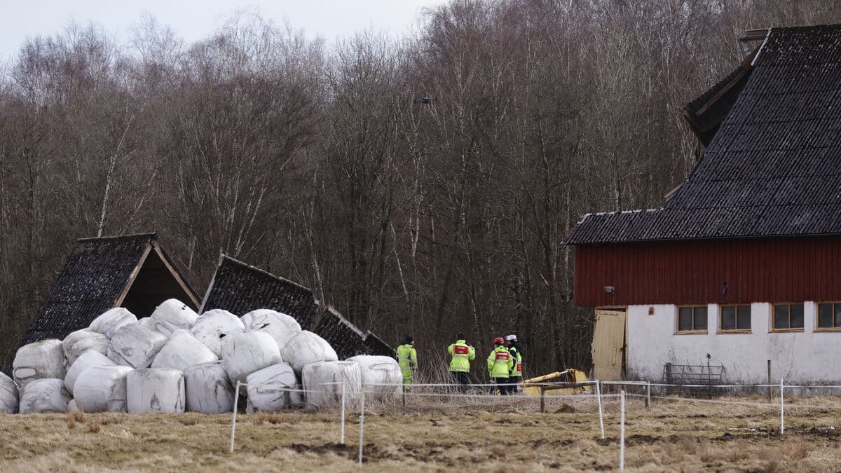 Landslide on Hisingen - horse dragged along, barn and belongings swept away