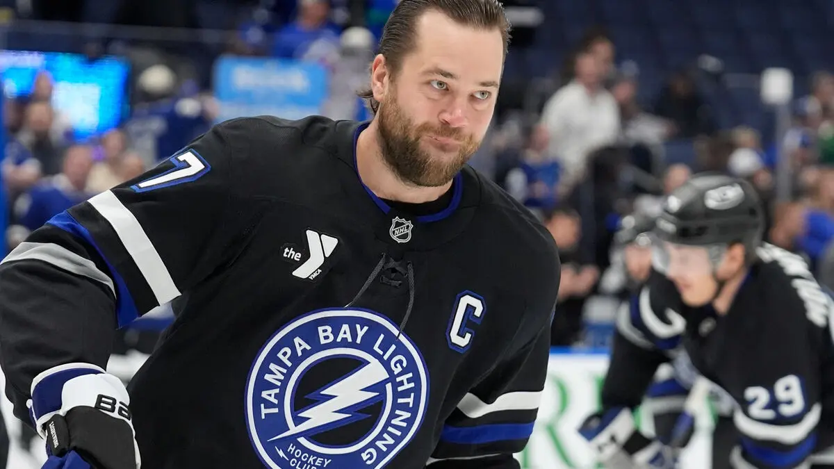 Victor Hedman back on the ice for Tampa Bay after March break
