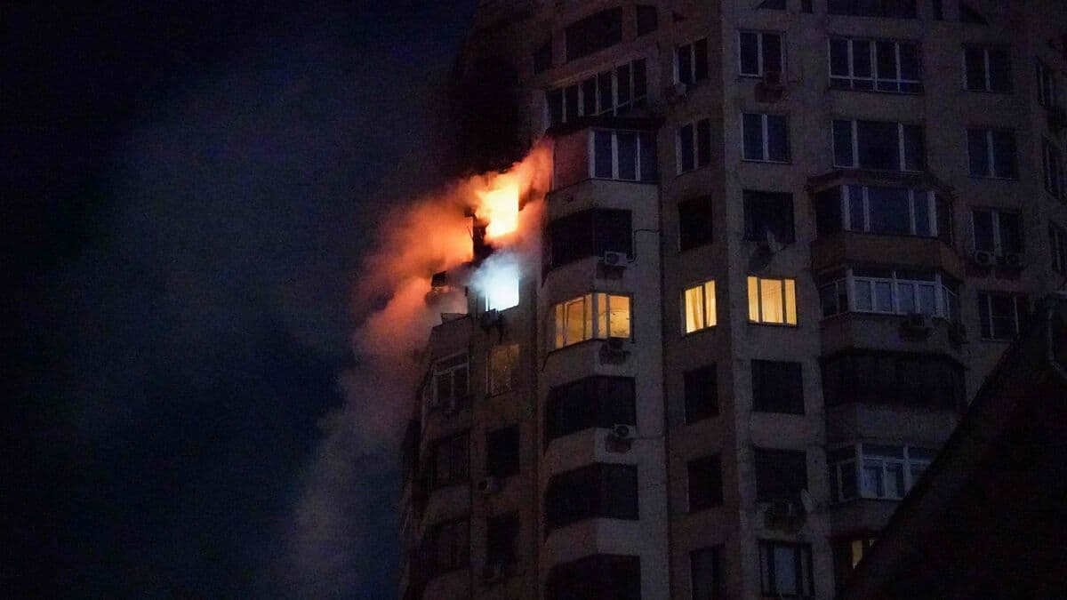 Russia bombed Ukraine in the dead of night, hitting Kyiv high-rises and cutting power