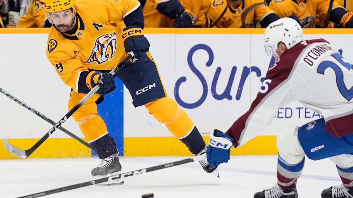 Filip Forsberg’s Three-Point Night Powers Nashville to 6-2 Win Over Colorado