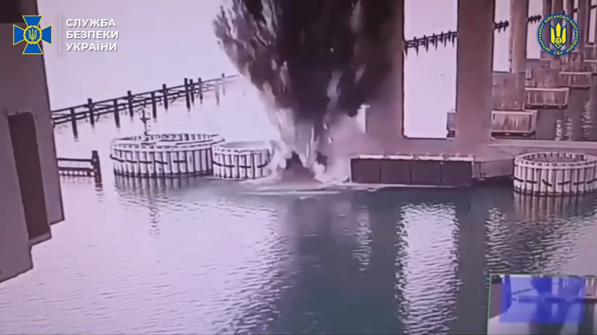 Ukraine Claims Underwater Attack on Russian Crimean Bridge