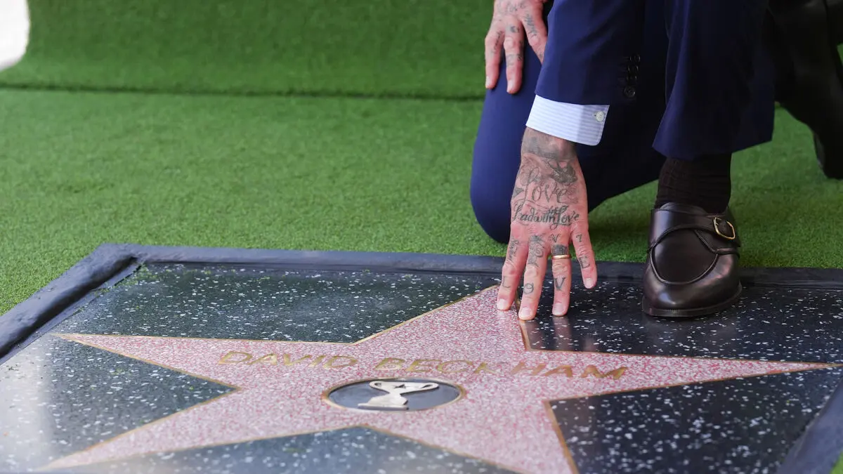 David Beckham receives Hollywood Walk of Fame star