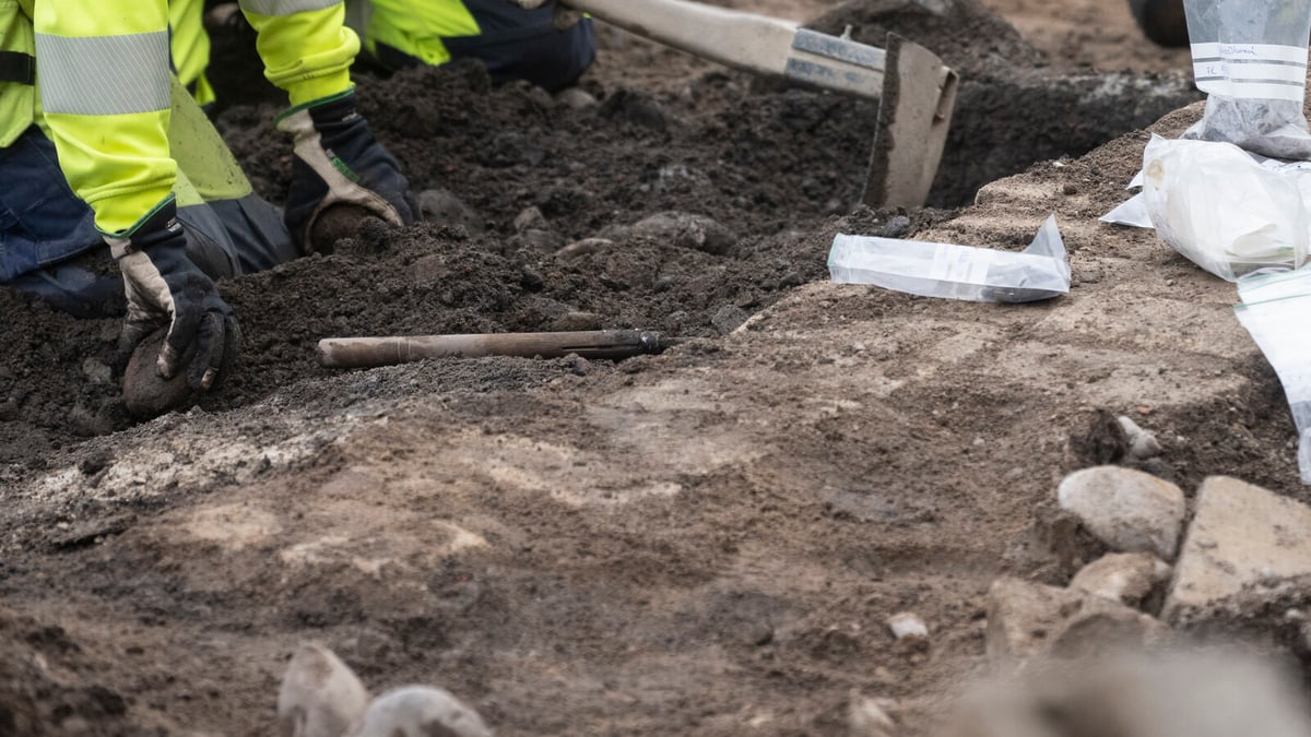 Medieval Church Unearthed During Roadworks in Jönköping