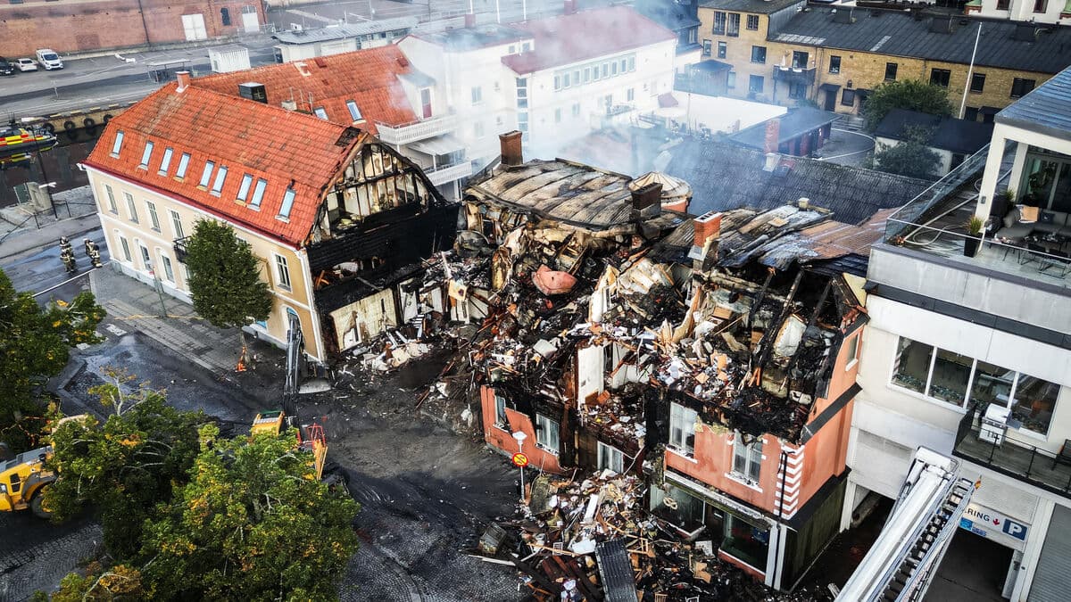 One of Karlshamn's oldest properties destroyed in fire, city architect says it's incredibly tragic
