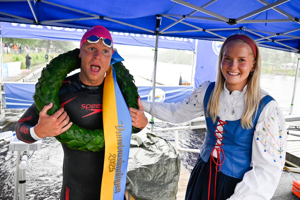 Victor Johansson Breaks Vansbrosimningen Record Despite Rain