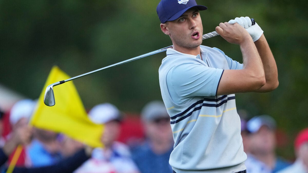 Ludvig Åberg opens golfing season in California