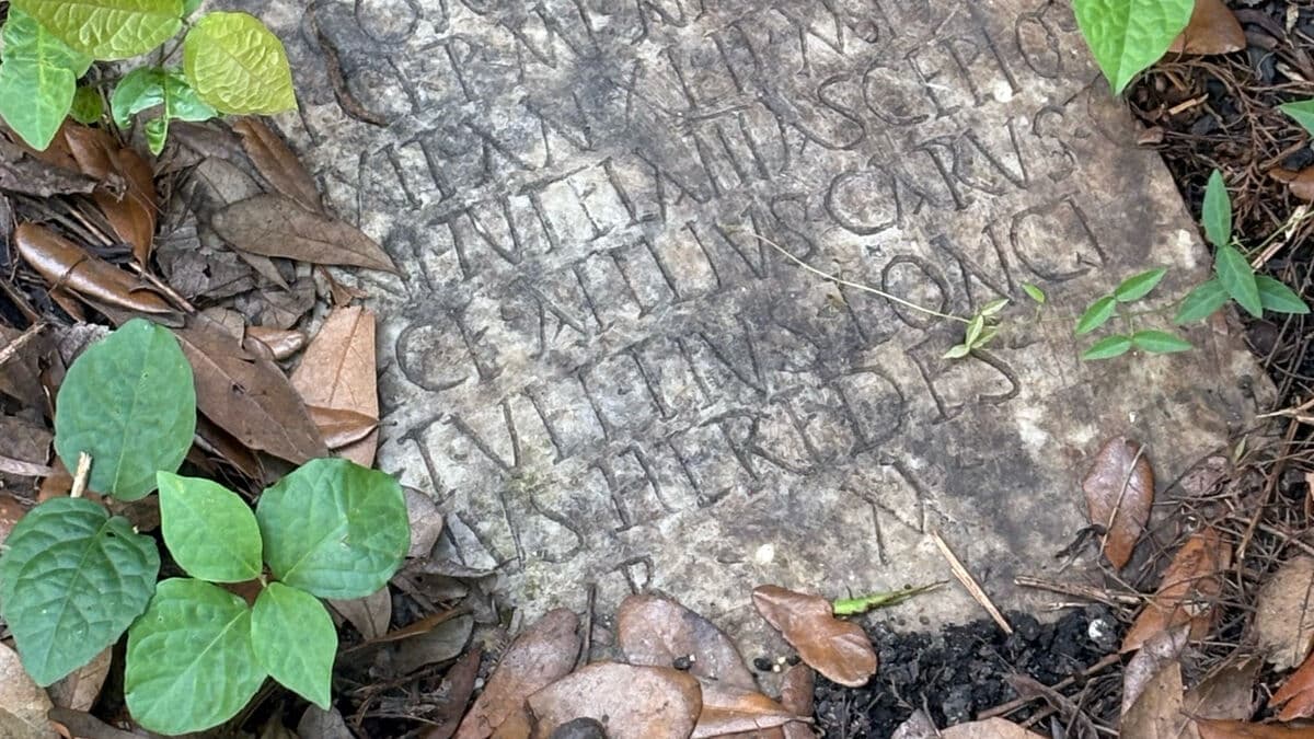Roman Empire Tombstone Discovered in New Orleans Garden