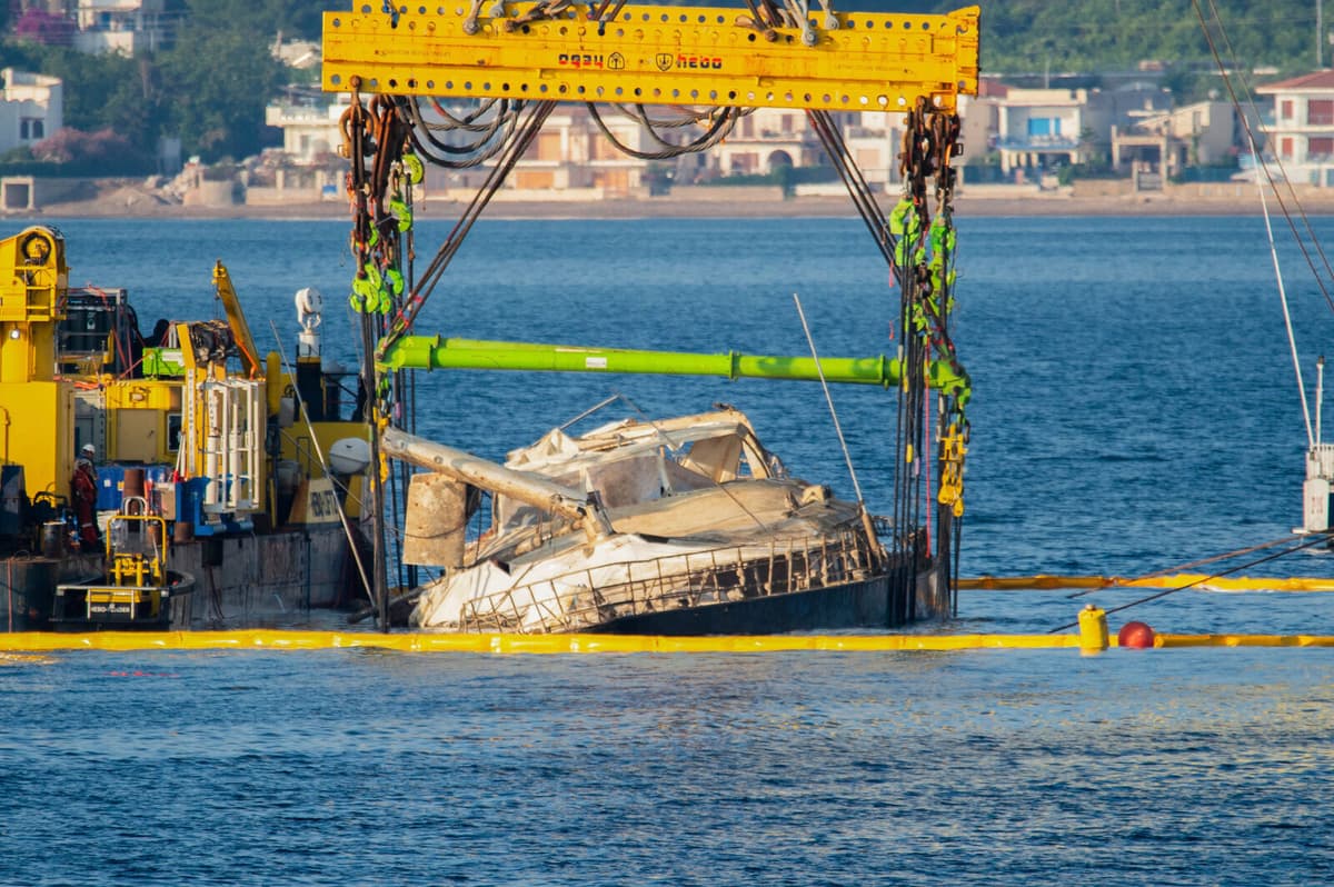 Luxury Yacht Bayesian Salvaged After Ten Months in Sicily