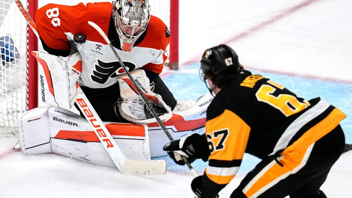 Two points from Rakell weren't enough as Philadelphia wins in a shootout over Pittsburgh