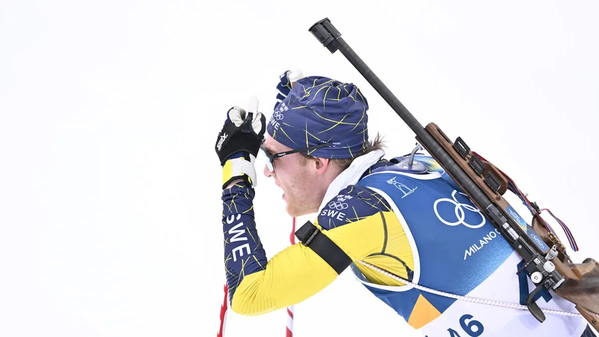 Last shots ruined medal chances for Sebastian Samuelsson in Olympic distance biathlon