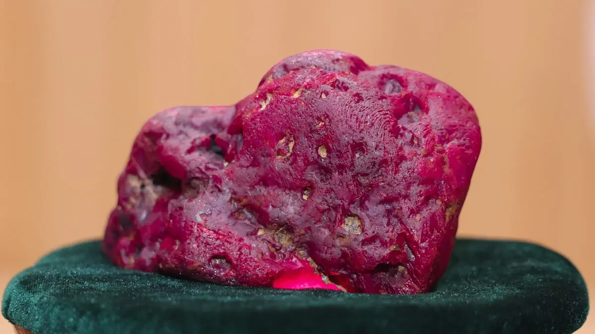 Giant ruby found in Myanmar weighs about 2.5 kilograms