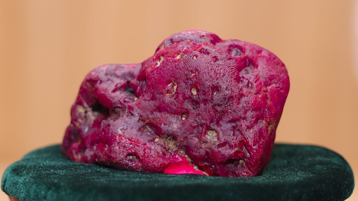 Giant ruby found in Myanmar weighs about 2.5 kilograms