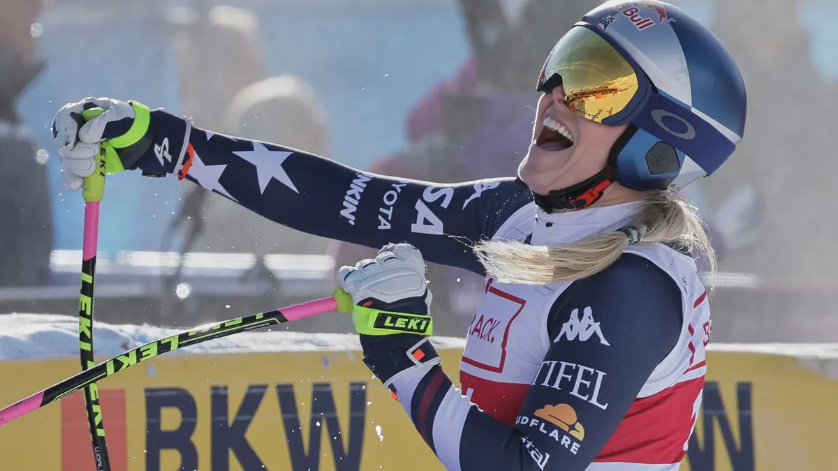 Super ride by Vonn – oldest winner of all time