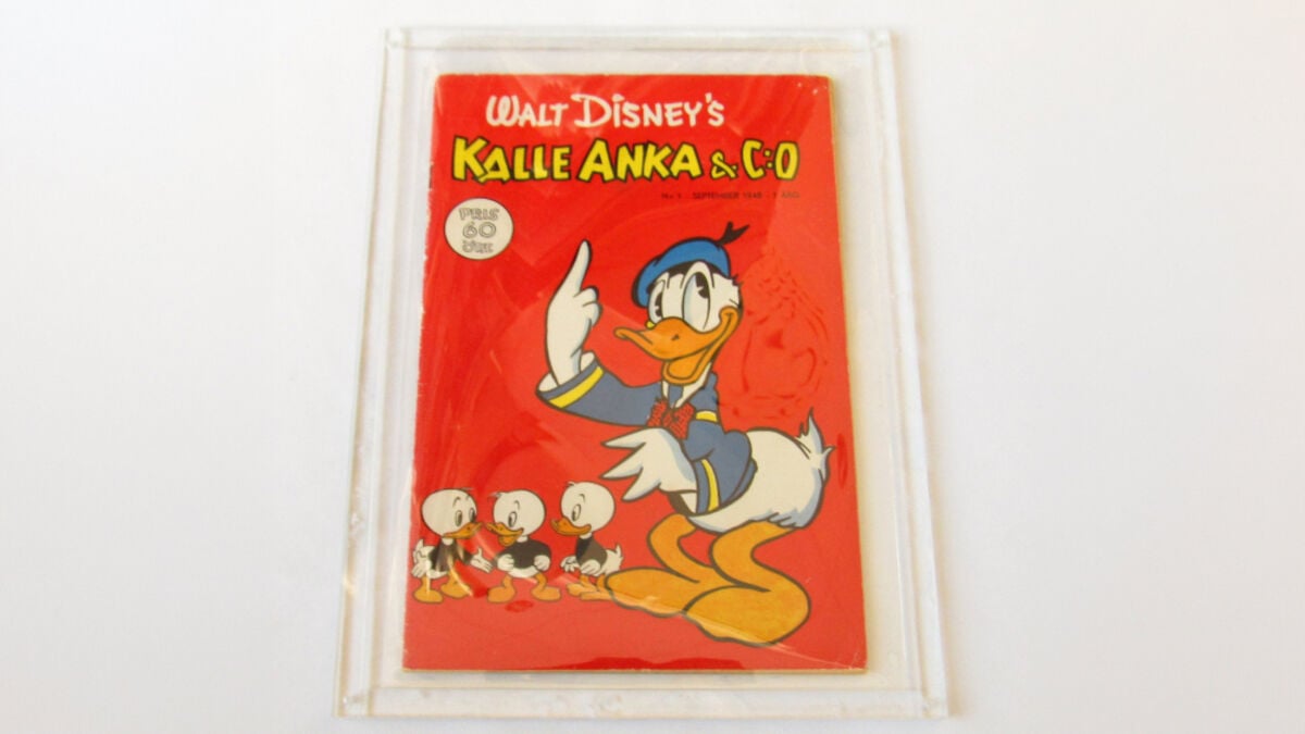 New Donald Duck record: Kalle Anka first issue sold for SEK 150,600