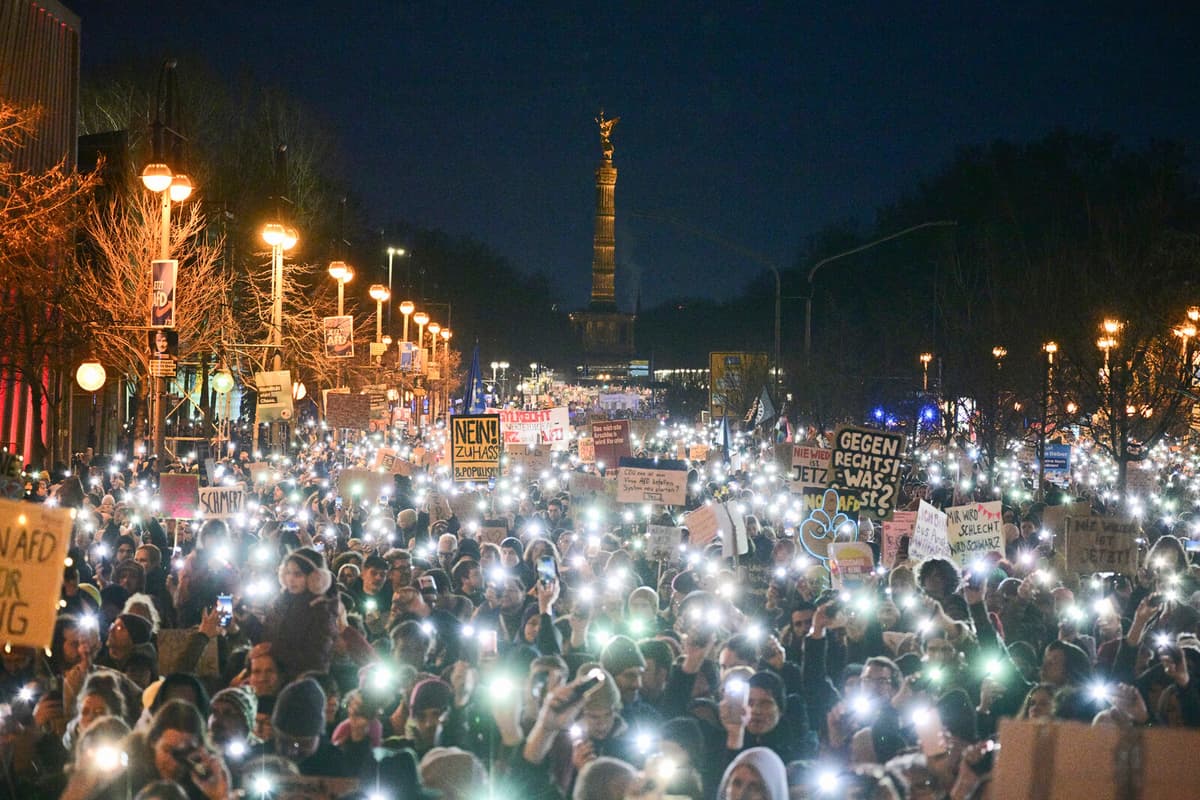 Massive Protest Against German Right-Wing Shift