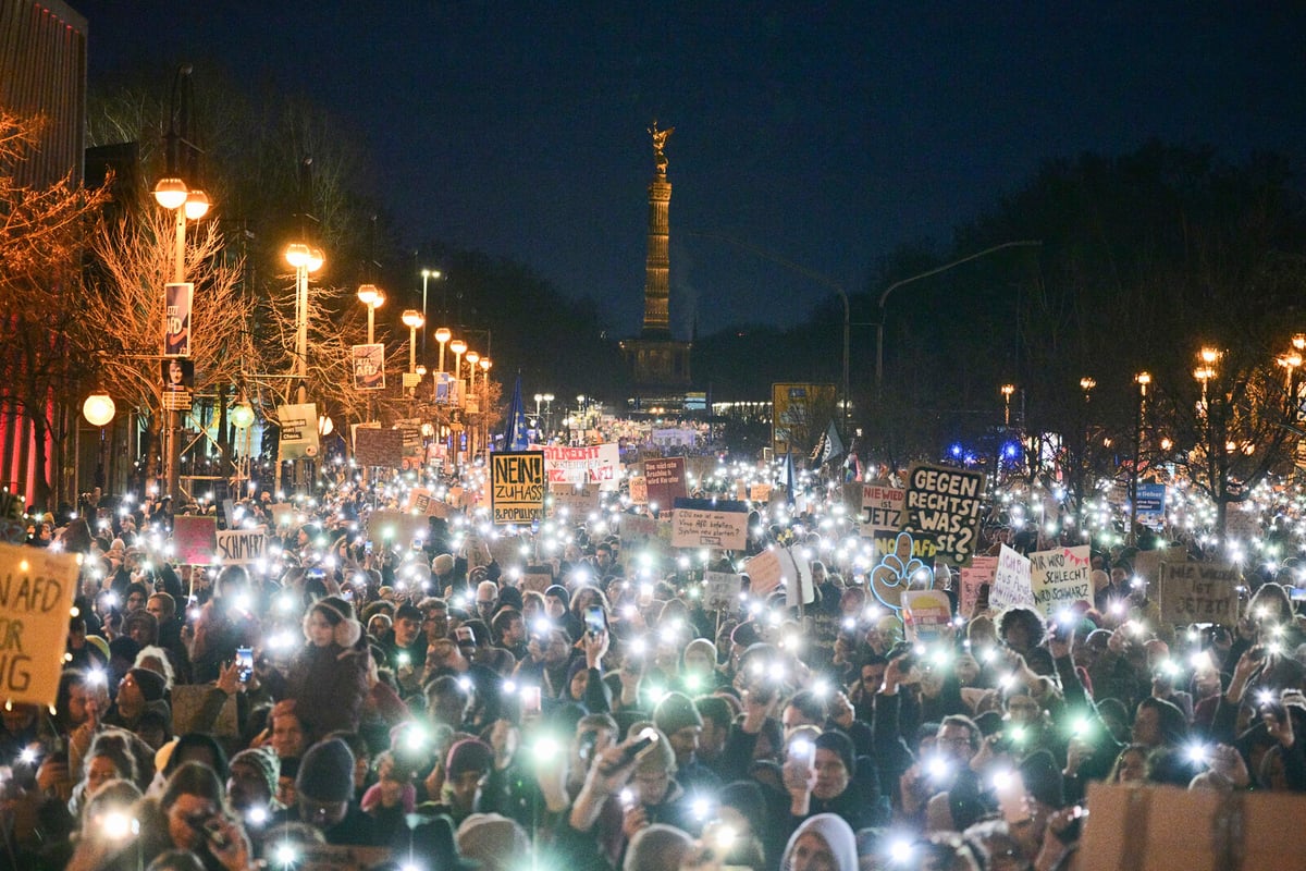 Massive Protest Against German Right-Wing Shift