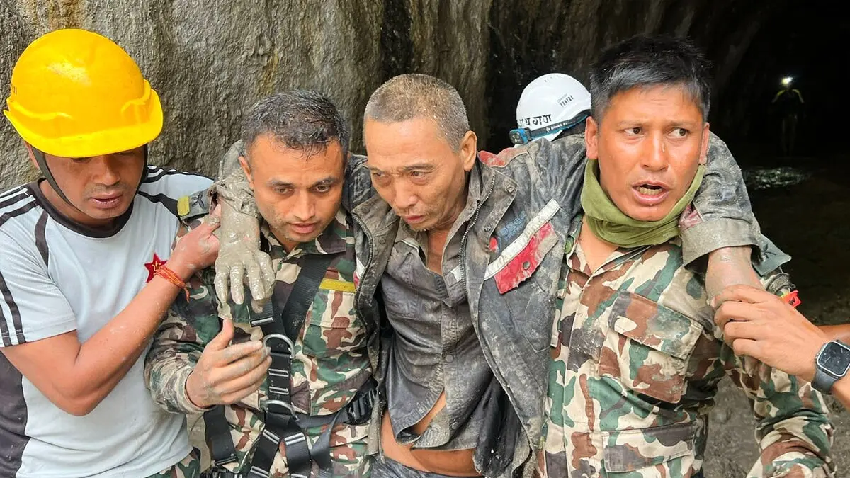 Two more rescued in Nepal, 10 days after deadly landslides and floods