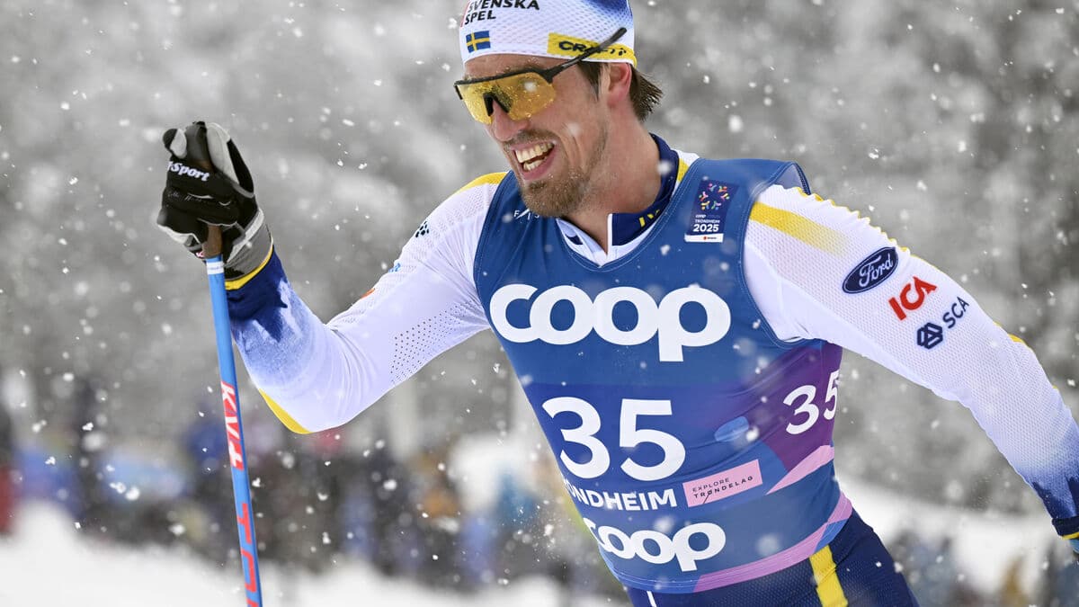 Calle Halfvarsson ready for the Olympics, going for a medal