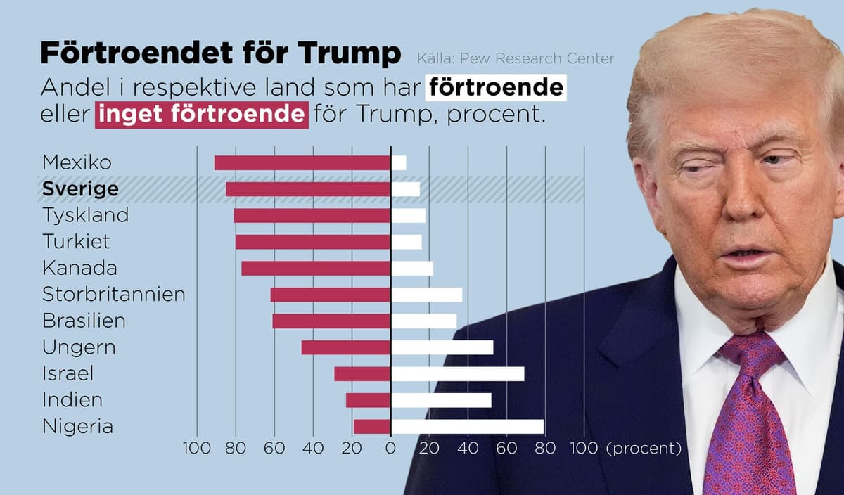 Global Views on Trump: Swedes and Mexicans Most Critical