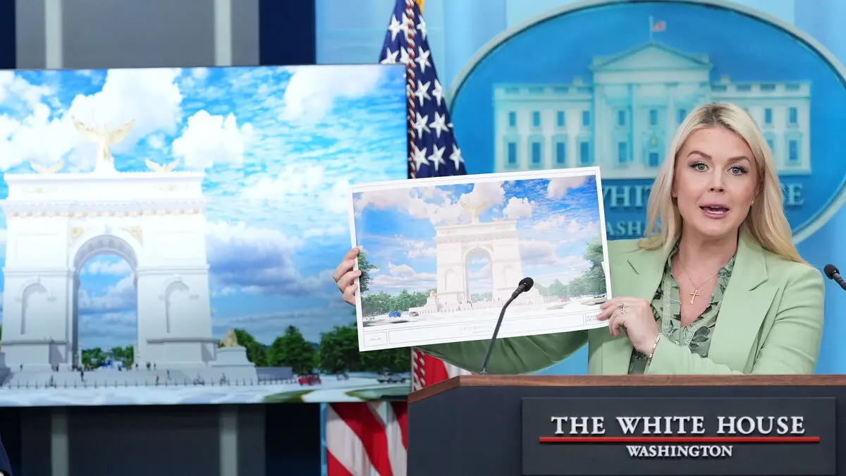 Trump says planned Washington Arc de Triomphe will include snipers and drones for security