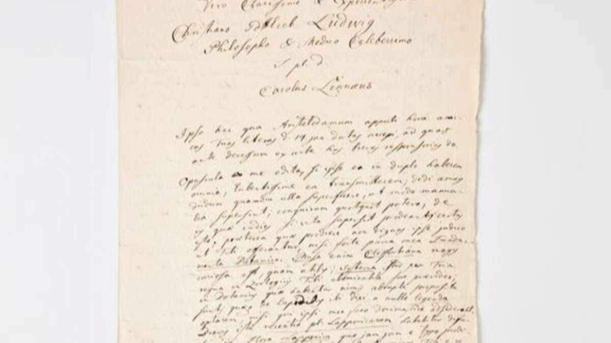 Carl von Linné letter sells for record 1,875,000 kronor at auction