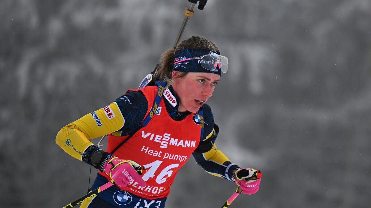 Swedish Olympic hopes in biathlon at Stockholm Stadium