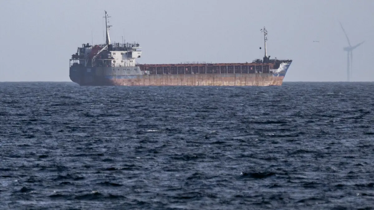 Seized Caffa taken to the port of Trelleborg