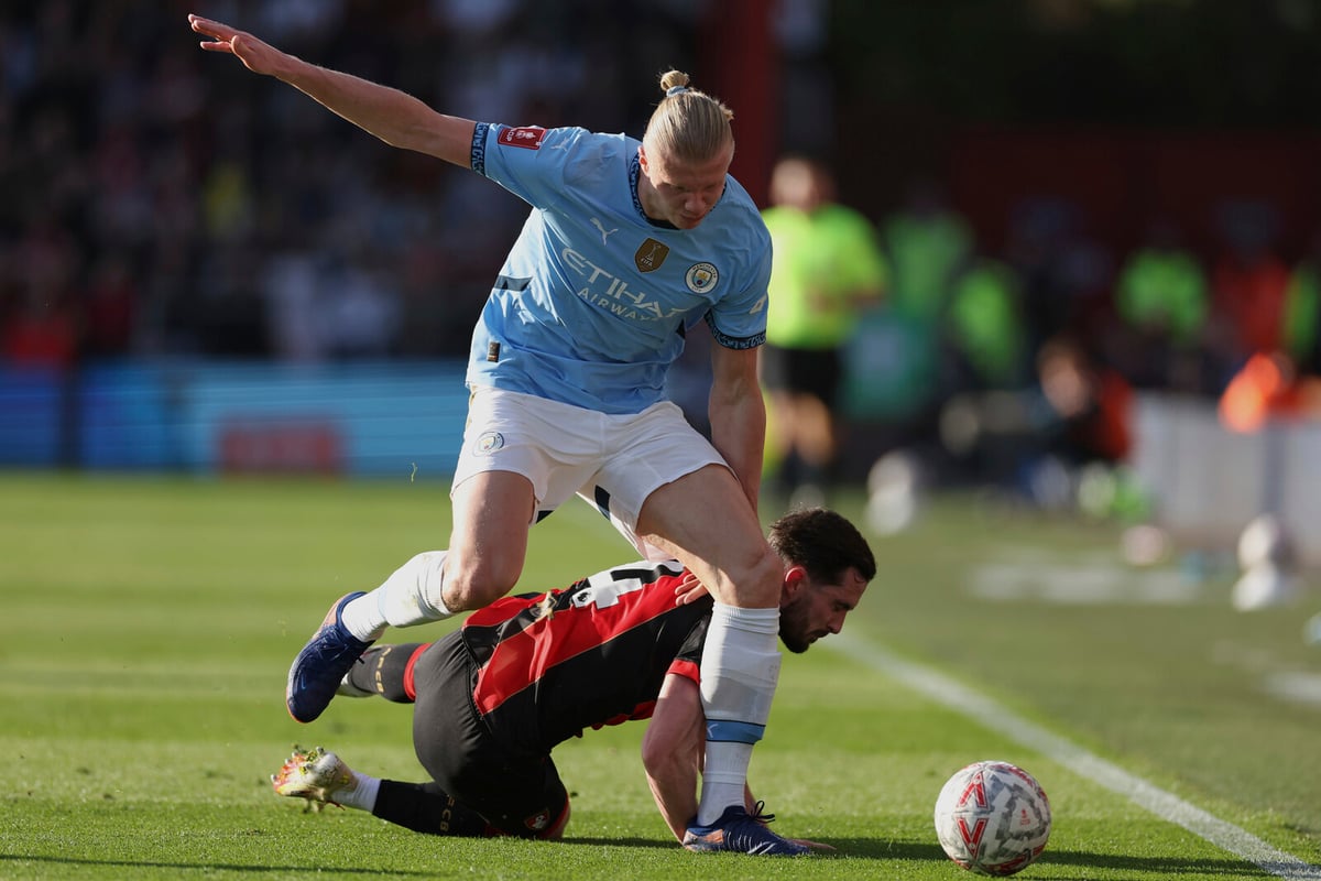 Haaland Injured in City's FA Cup Win Over Bournemouth