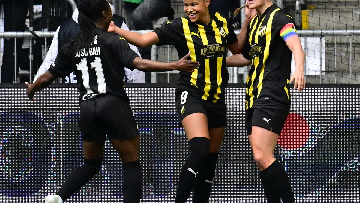 Advantage Häcken in the all-Swedish final, only half time