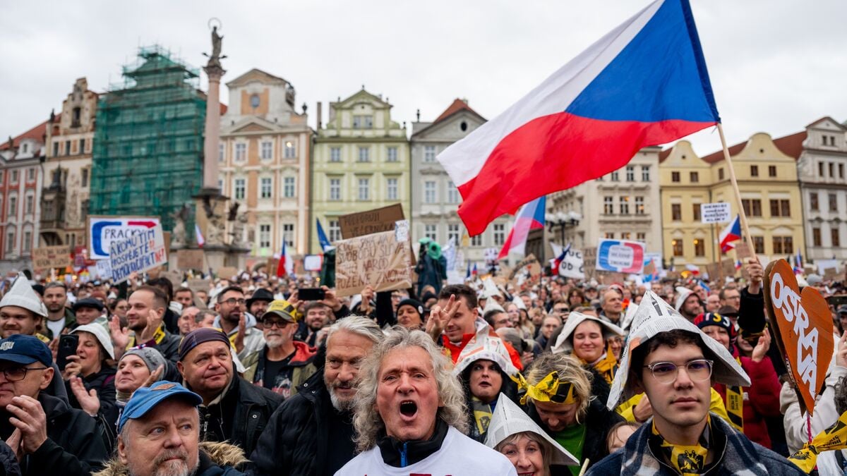Tens of Thousands Protest in Prague Against Czech Plans to Scrap TV and Radio Licence Fees