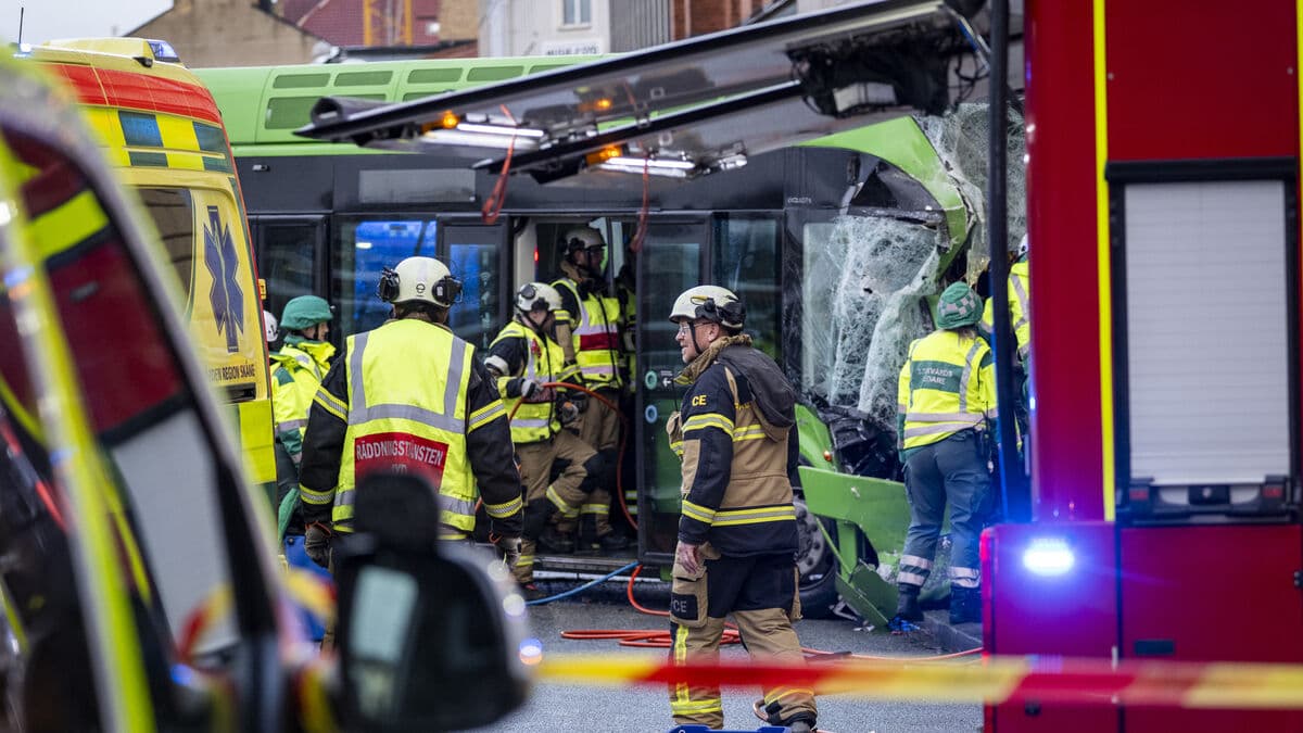 Buses Collide in Malmö; Driver
