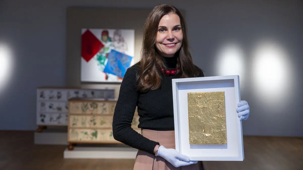 Yves Klein's Gold Panel for Sale at 10 Million Kronor