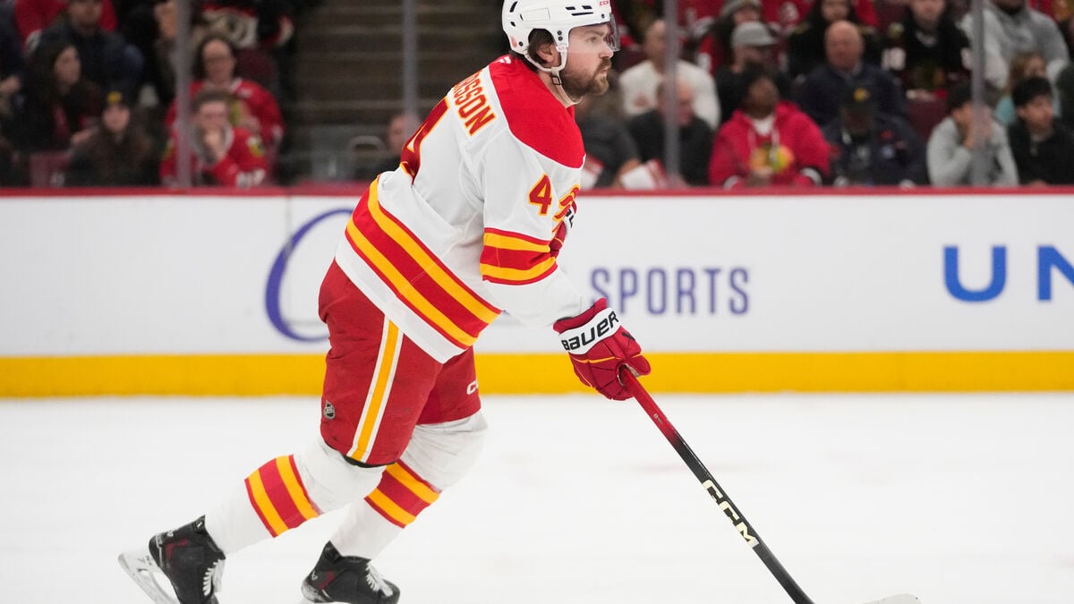 Swedish Olympic defenseman Rasmus Andersson traded to Vegas