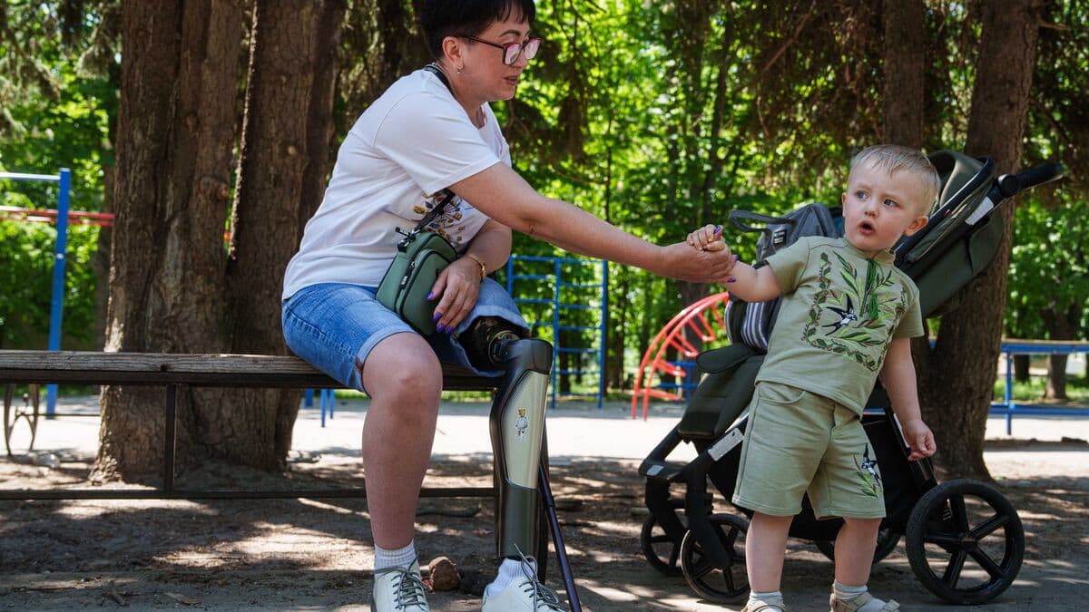 Widow Iryna starts over on a new foot, says it's half a life