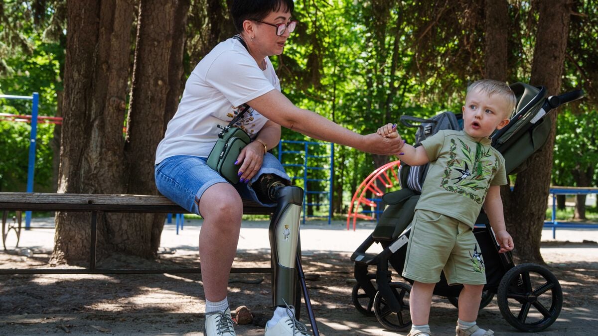 Widow Iryna starts over on a new foot, says it's half a life