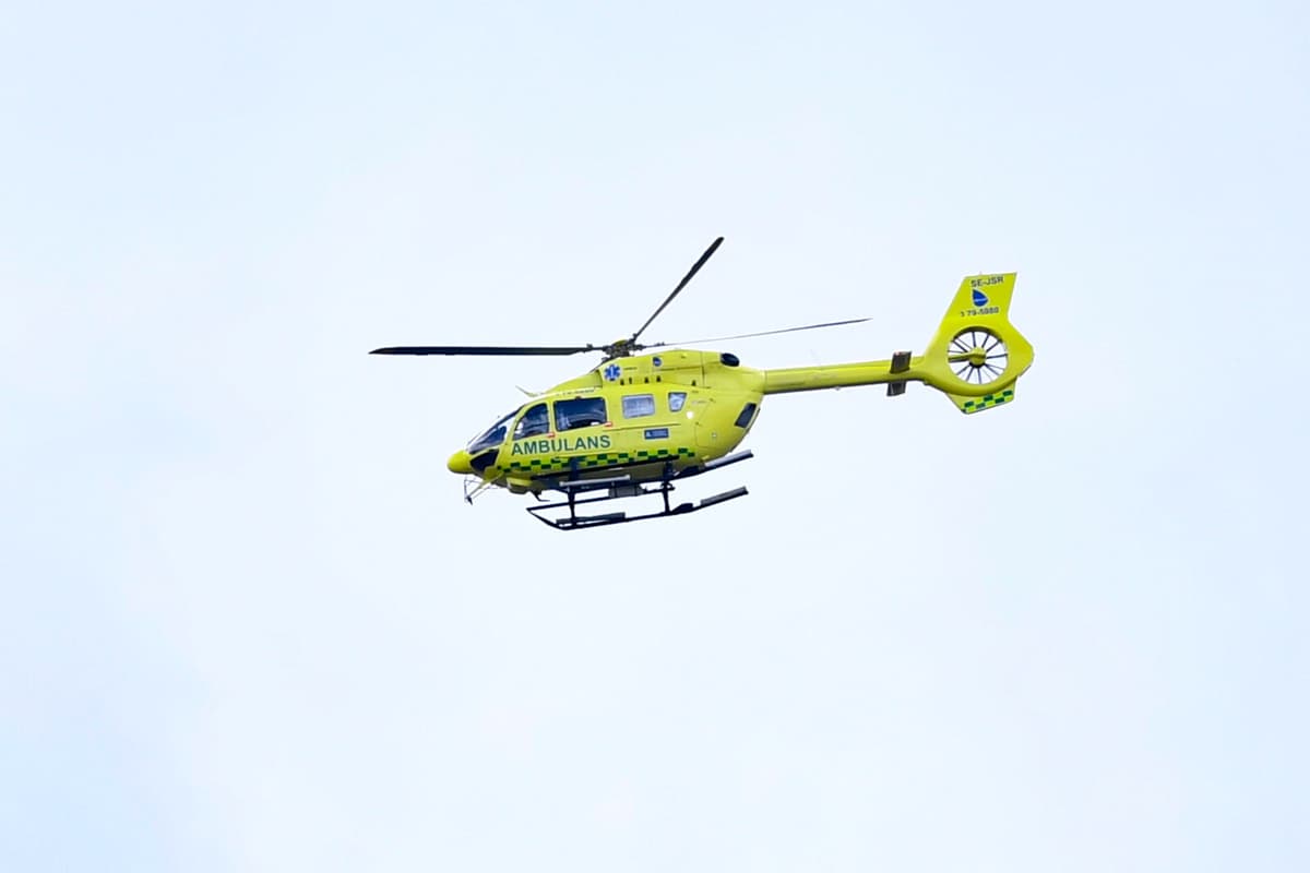 Motorcyclist Airlifted to Hospital After Gotland Collision
