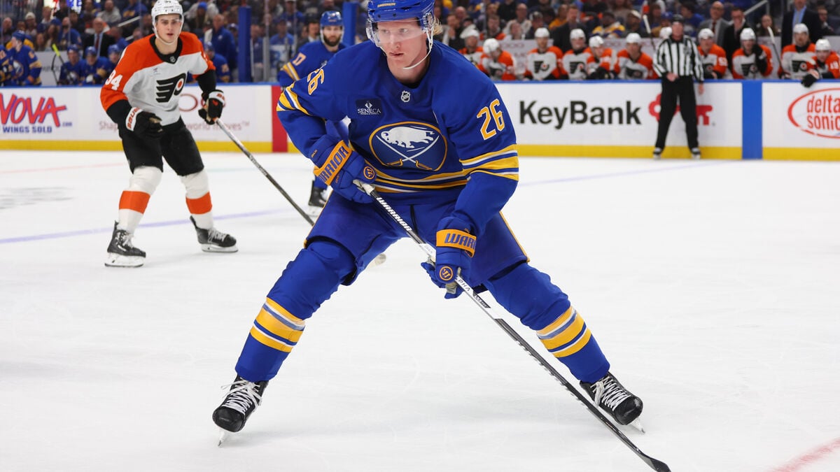 Rasmus Dahlin Returns From Injury as Buffalo Falls 3-1 to Philadelphia