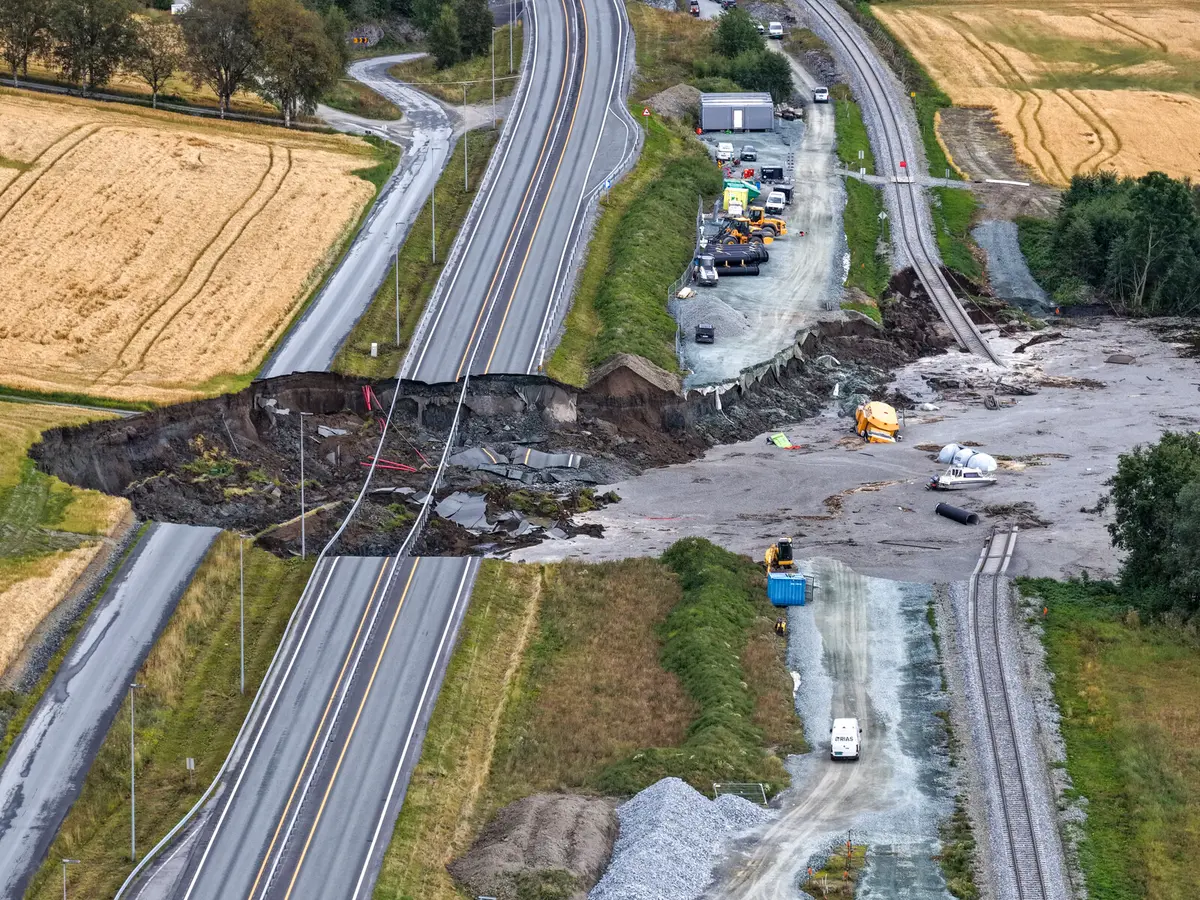 Norway Landslide Near Trondheim: Search for Missing Man Continues
