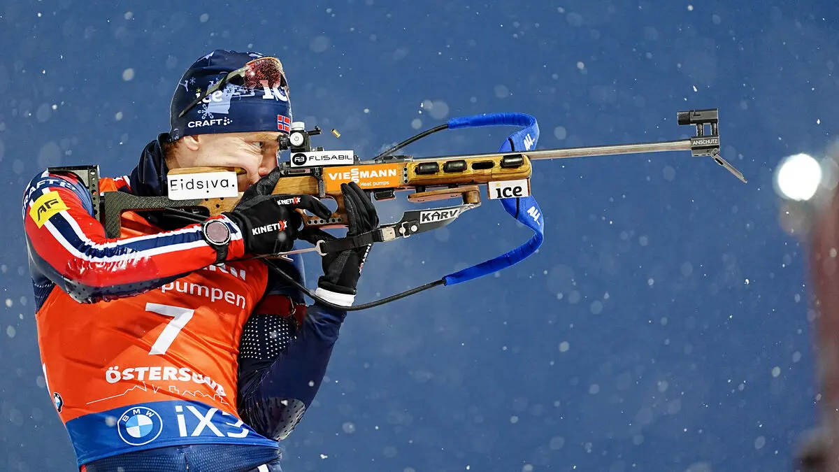 Norwegian biathlete Sivert Guttorm Bakken