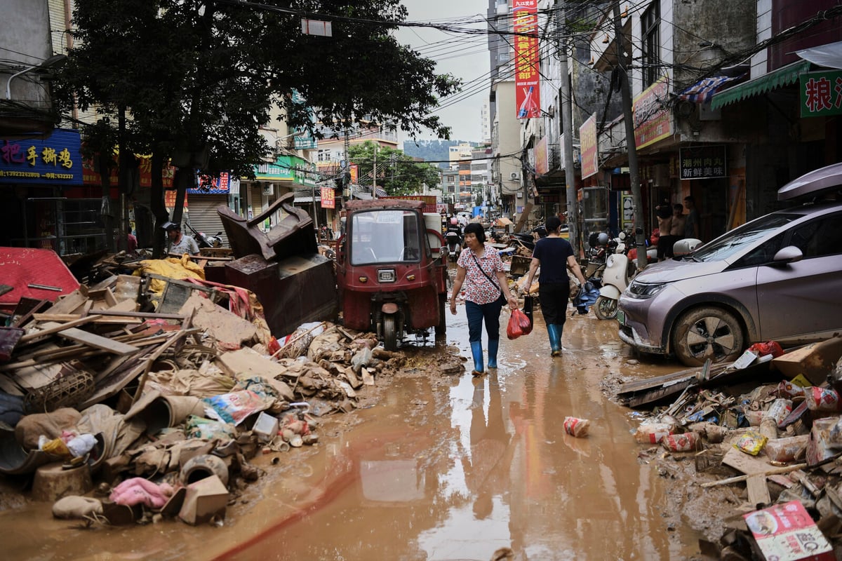 Heavy Rain in China Forces Over 50,000 to Evacuate