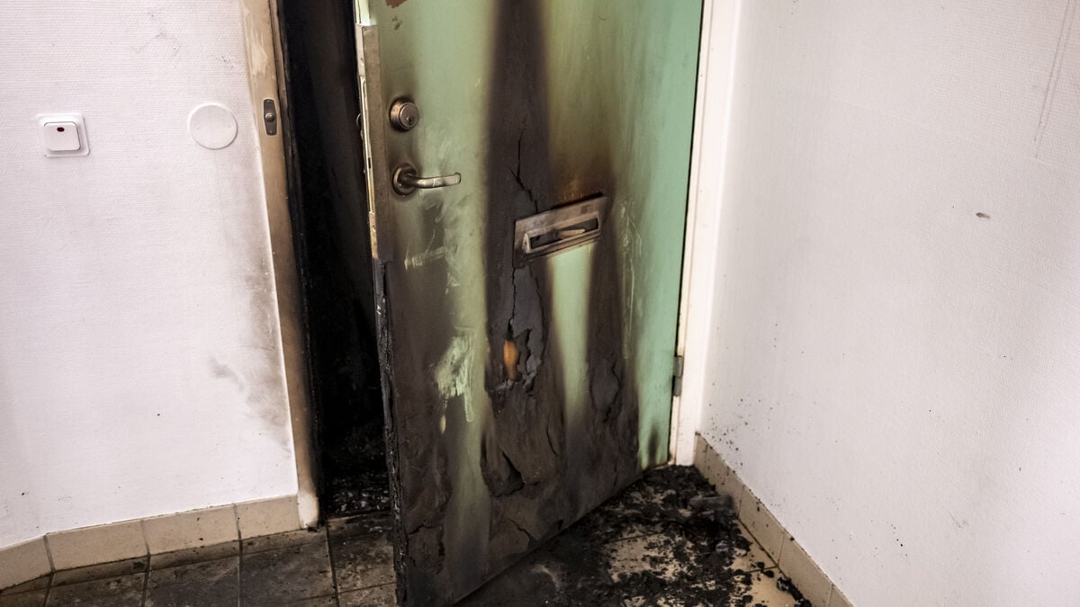 Apartment door blocked before fire attack in Helsingborg