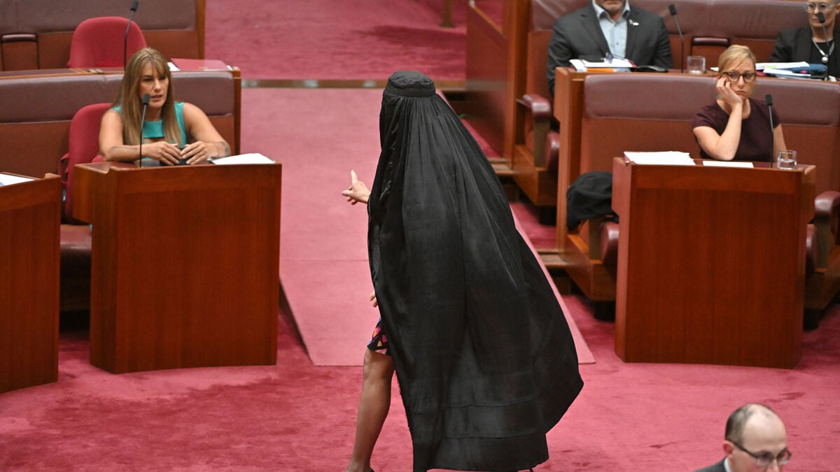 Senator appeared in a burqa – suspended